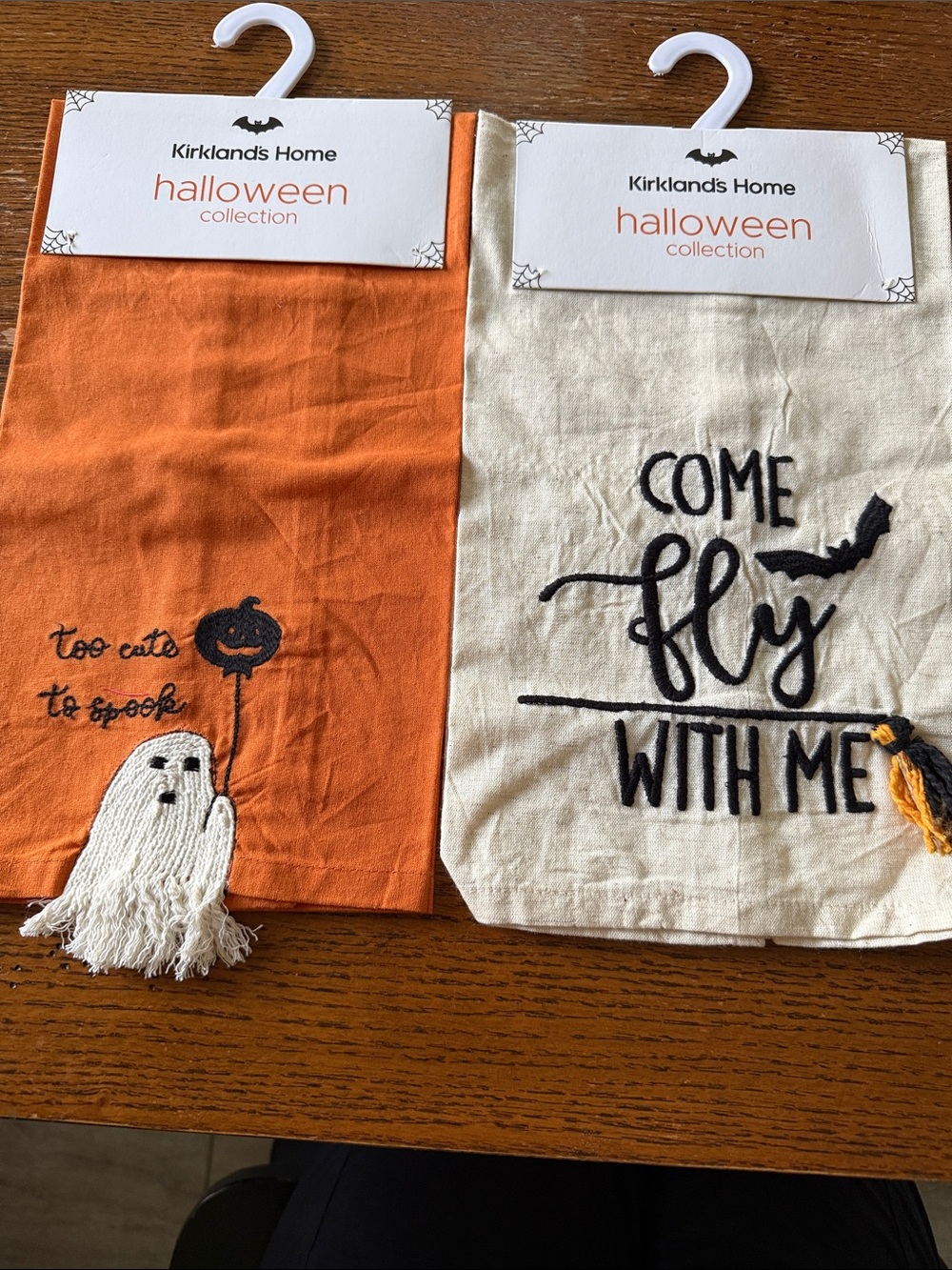 Halloween Tea Towels 16”x26” Cotton/Linen Blend